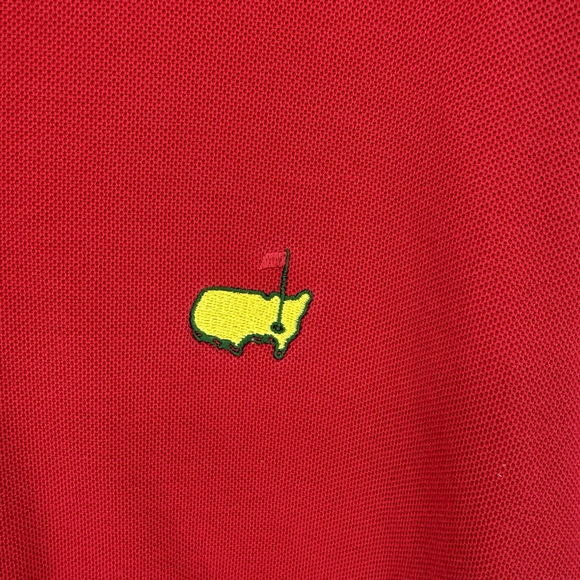 The Masters Augusta National Red Short Sleeve Polo Shirt Men’s Size XL Pima - Picture 2 of 3